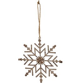 Rusto Hanging Ice Snowflake Decoration