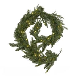 Blanor Green Pre-Lit Woodland Fir Christmas Garland