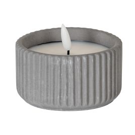 Luxo Natural Glow Ribbed LED Candle - Small