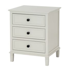 Belmo 3 Drawer Bedside Table