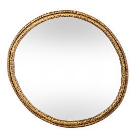 Nahla Mirror With Dimpled Frame - Small