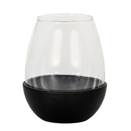 Neris Candle Holder With Glass Goblet - Medium