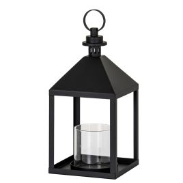 Asto Lantern With Glass Candle Holder - Medium