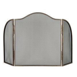 Antiqo Silver Fire Screen