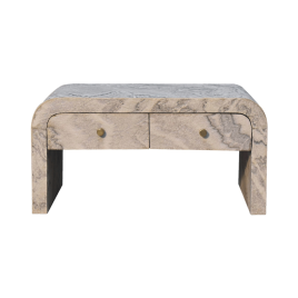 Orpheus Coffee Table - Laminated Marble Effect