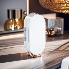 QUENTARA Jewellery Stand Foldable Earrings and Necklace Holder Organiser - White