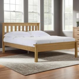 Single Bed - KIVRA 3ft Wooden Bedframe - Natural