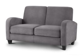 Vivo Dusk Grey Fabric 2-Seat Sofa