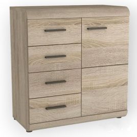 Kaleido Cabinet with 4 Drawers - Oak Sonoma