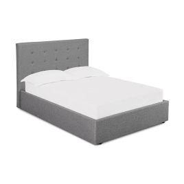 Lucca Fabric Small Double 4ft Ottoman Bed - Grey