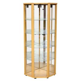 Everleigh Corner Display Rack - Oak