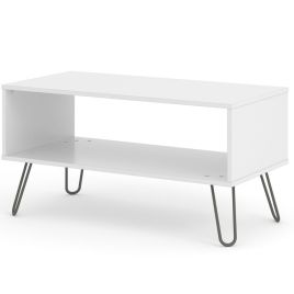 Augusta White Open Coffee Table