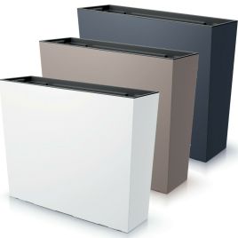 Durable Plastic Tall Planter Floor Standing Plant Pots Weatherproof - 3 Colour