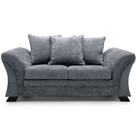 Lloyd Crushed Chenille 2 Seater - Dark Grey