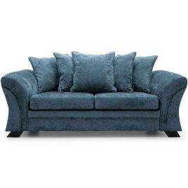 Lloyd Crushed Chenille 3 Seater - Dark Blue