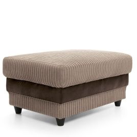 Eritrea Footstool - Brown and Beige