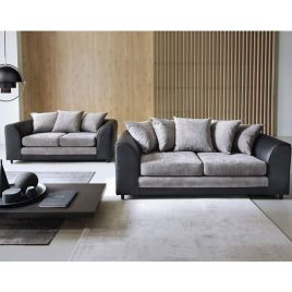 Linacre 2 + 3 Seater Sofa - Black