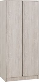 Wardrobe - MALDEN 2 Door Wardrobe Urban Snow 80cm