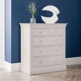 Grey Chest of Drawers - CASSIAN Medium Chest  5 Drawers