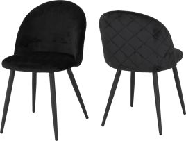 Marlow Chair (Box of 4) - Black Velvet