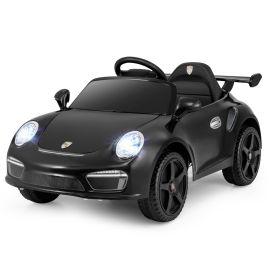 MVARO Licensed Porsche Electric Vehicle 12V Kids Ride on Car with Remote Control-Black