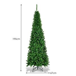 LED Pencil Christmas Tree - 6.5ft
