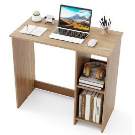 MIRON 31.5 Inch Home Office Desk for Small Space-Natural