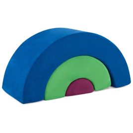 OVDA 3 Piece Toddlers Climbing Toys with Elastic Filling-Colourful