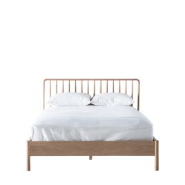 ASHFORD Kingsize Wooden Bedframe - Light Oak