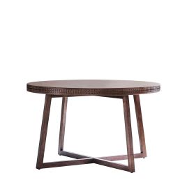 ASHWELL Dark Oak Round Dining Table