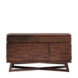 ASHWELL Dark Oak 3 Door 2 Drawer Sideboard