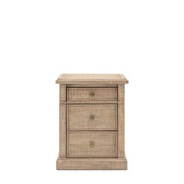BRIXTON 3 Drawer Bedside Table