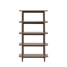 BANBURY Tall Open Display Rack - Dark Oak