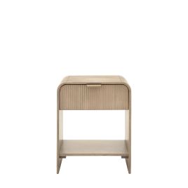 LAVENHAM 1 Drawer Bedside Table Light Oak - 45cm