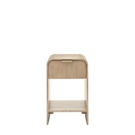 LAVENHAM 1 Drawer Bedside Table Light Oak - 35cm