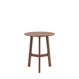THORNWELL Round Side Table - Dark Oak