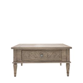OAKLEIGH Square 2 Drawer Coffee Table - Oak