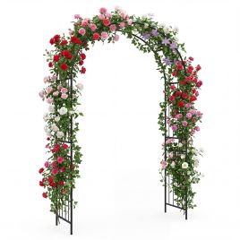Metal Garden Arbor 103 x 49.5 x 223cm Heavy-Duty Archway Decoration