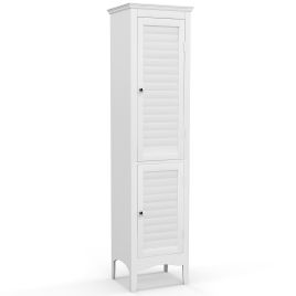 RIORSI Tall Narrow Bathroom Cabinet-White