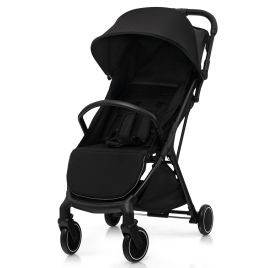 Lightweight Baby Stroller with Detachable Seat Cover - Black