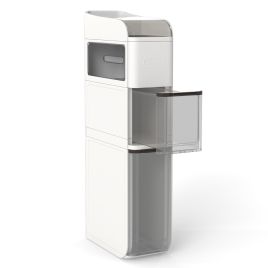 OVARO 4-Tier Bathroom Storage Cabinet with 2 Drawers and Tissue Box-White