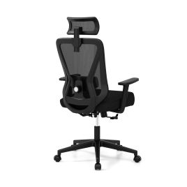 Office Chair - Mesh Ergonomic Office Chair Adjustable Swivel Task Chair Black 70cm