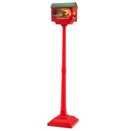 Musical Christmas Street Lamp with Sound Activation - Red