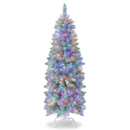 Slim Pencil LED Christmas Tree - 5ft