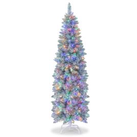 Slim Pencil LED Christmas Tree - 6ft