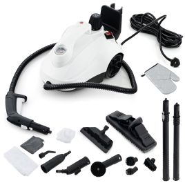 AMWELLON 1.8L 2000W Steam Cleaner with 15 Accessories-White