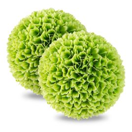 Artificial Plant - 2 Pieces 28 CM Artificial Plant Topiary Balls-Green