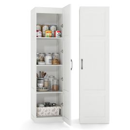 HARCREST 150 cm Tall 4-Tier Freestanding Storage Floor Cabinet-White