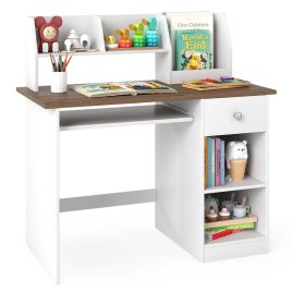 DRAVENTON Kids Study Desk Multifunctional Student Desk-Natural