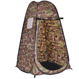 Camping Tent - Toilet Shower Changing Beach Camping Tent Room Portable Pop Up Private Travel-Camouflage